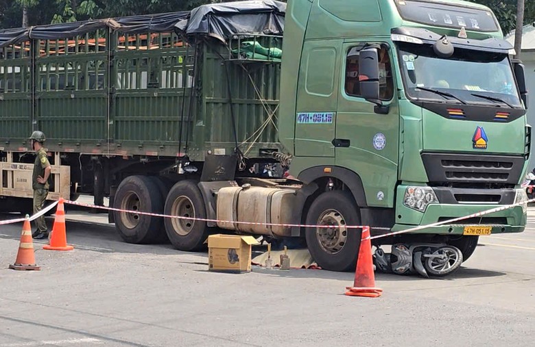 Hiện trường vụ tai nạn.