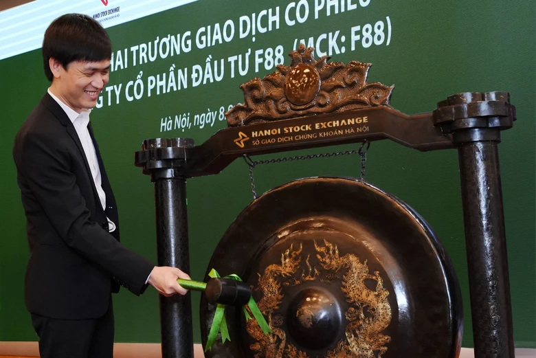 8,26 triệu cổ phiếu F88 tăng trần trong ngày đầu lên sàn - Ảnh 1. 8,26 triệu cổ phiếu F88 tăng trần trong ngày đầu lên sàn - Ảnh 1.