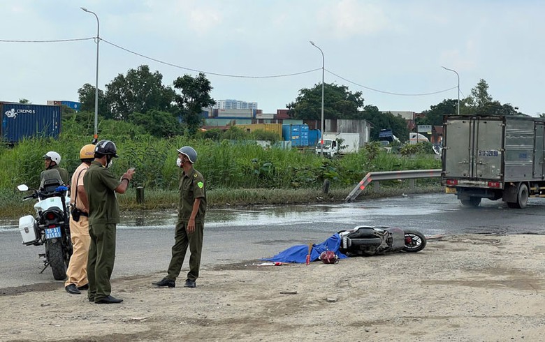 Hiện trường vụ tai nạn.