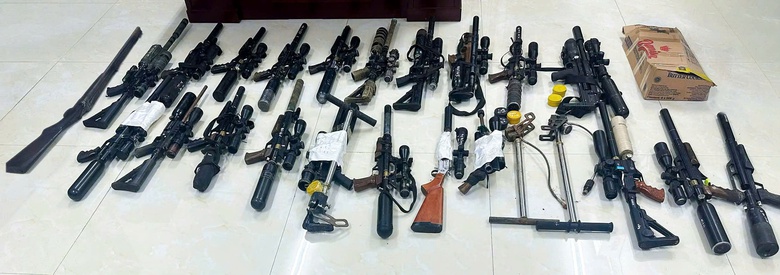 Phá đường dây chế tạo, mua bán, tàng trữ, sử dụng trái phép vũ khí tại Lai Châu- Ảnh 2. Phá đường dây chế tạo, mua bán, tàng trữ, sử dụng trái phép vũ khí tại Lai Châu- Ảnh 2.