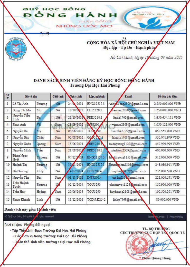Bộ Gi&aacute;o dục v&agrave; Đ&agrave;o tạo cảnh b&aacute;o giả mạo th&ocirc;ng tin học bổng, t&agrave;i trợ du học- Ảnh 5.