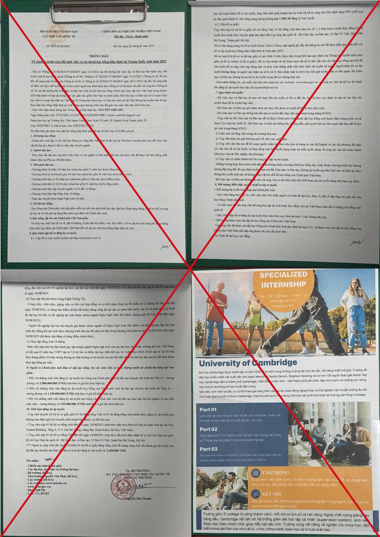Bộ Gi&aacute;o dục v&agrave; Đ&agrave;o tạo cảnh b&aacute;o giả mạo th&ocirc;ng tin học bổng, t&agrave;i trợ du học- Ảnh 1.