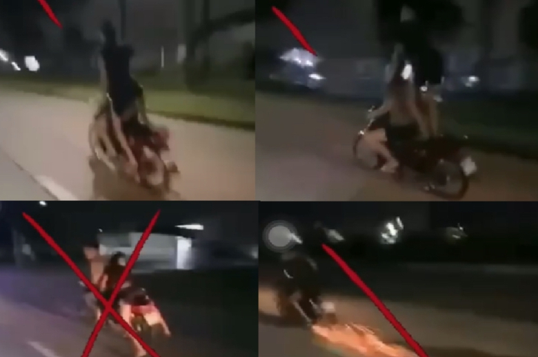 Lập hồ sơ xử l&yacute; 4 thanh, thiếu ni&ecirc;n d&ugrave;ng xe m&aacute;y "diễn xiếc" tr&ecirc;n đường khu c&ocirc;ng nghiệp- Ảnh 2.