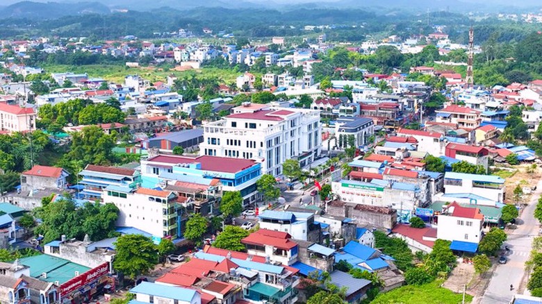 A high angle view of a city  AI-generated content may be incorrect.