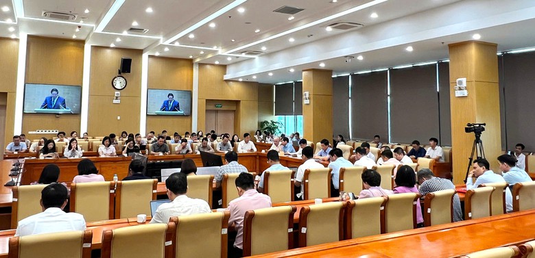 Đảng bộ Bộ X&acirc;y dựng kết nối Hội nghị to&agrave;n quốc qu&aacute;n triệt 4 Nghị quyết của Bộ Ch&iacute;nh trị- Ảnh 2.