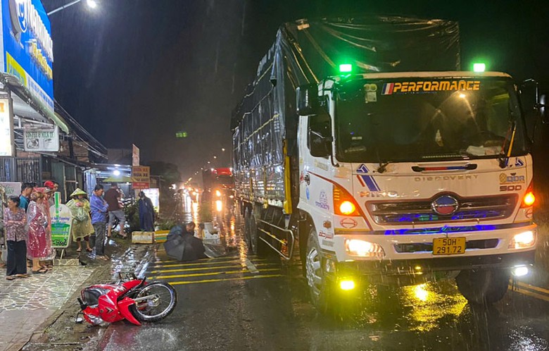 Hiện trường vụ tai nạn.