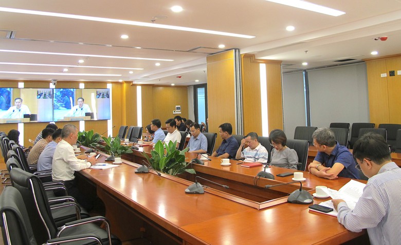 Đảng ủy Bộ X&acirc;y dựng kết nối hội nghị qu&aacute;n triệt c&aacute;c chỉ thị, quy định của Trung ương- Ảnh 1.