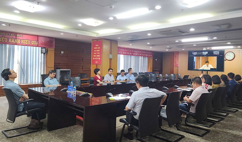 Đảng ủy Bộ X&acirc;y dựng kết nối hội nghị qu&aacute;n triệt c&aacute;c chỉ thị, quy định của Trung ương- Ảnh 2.