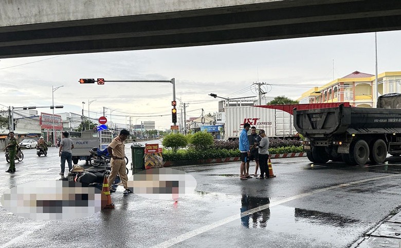 Hiện trường vụ tai nạn - Ảnh: Huyền Hương. Hiện trường vụ tai nạn - Ảnh: Huyền Hương.