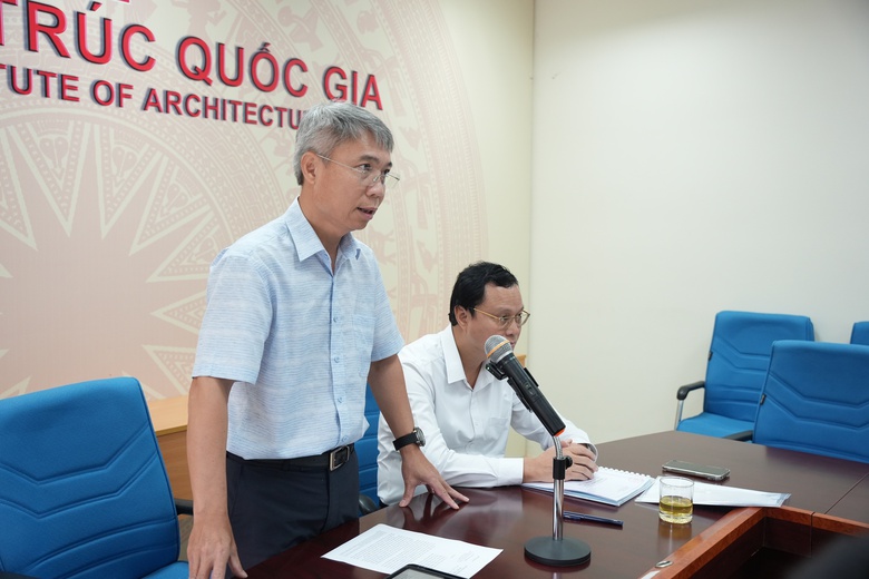 Ph&oacute; Vụ trưởng Vụ Quy hoạch &ndash; Kiến tr&uacute;c Nguyễn Ch&iacute; Ngọc ph&aacute;t biểu tại Hội nghị.