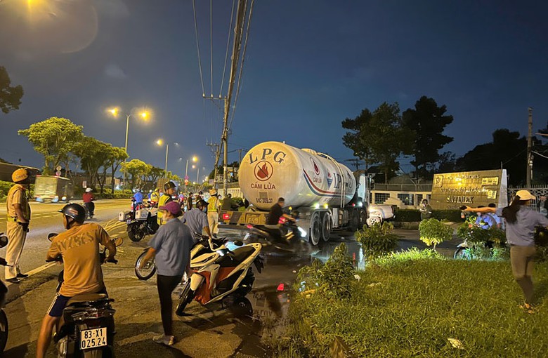 Hiện trường vụ tai nạn.