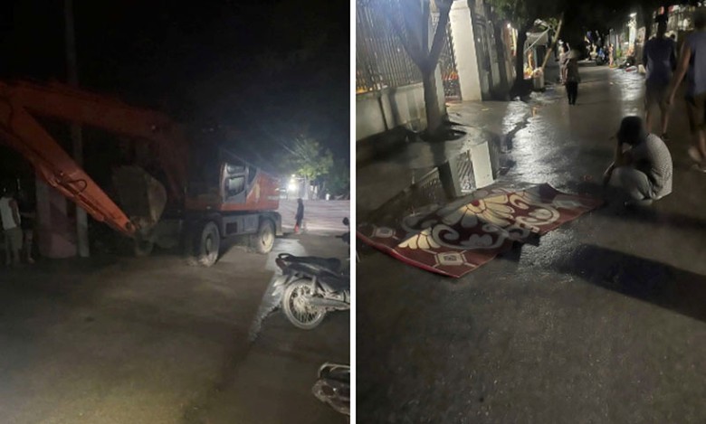 Hiện trường vụ tai nạn.