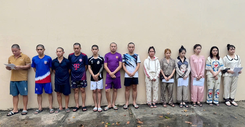 Khởi tố 13 đối tượng &ldquo;Tổ chức sử dụng tr&aacute;i ph&eacute;p ma tu&yacute;&rdquo; tại qu&aacute;n karaoke X-Men Ph&uacute; Quốc- Ảnh 1.