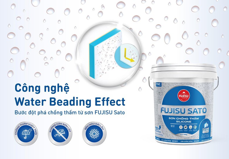 Fujisu Sato - tự h&agrave;o d&ograve;ng sơn chống thấm chất lượng cao- Ảnh 2.