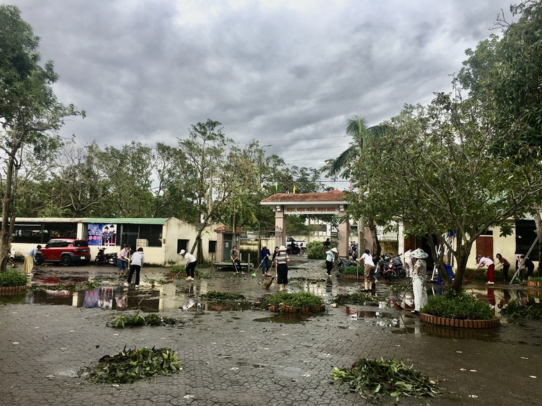 Trường lớp hư hỏng nghiêm trọng, học sinh Nghệ An chưa thể đi học trở lại- Ảnh 5. Trường lớp hư hỏng nghiêm trọng, học sinh Nghệ An chưa thể đi học trở lại- Ảnh 5.