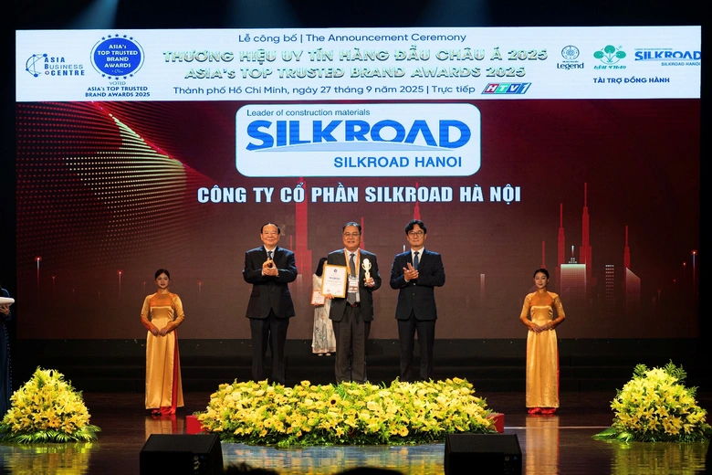 SILKROAD H&agrave; Nội vinh dự lọt v&agrave;o Top 5 &ldquo;Thương hiệu uy t&iacute;n h&agrave;ng đầu ch&acirc;u &Aacute; 2025&rdquo;- Ảnh 1.