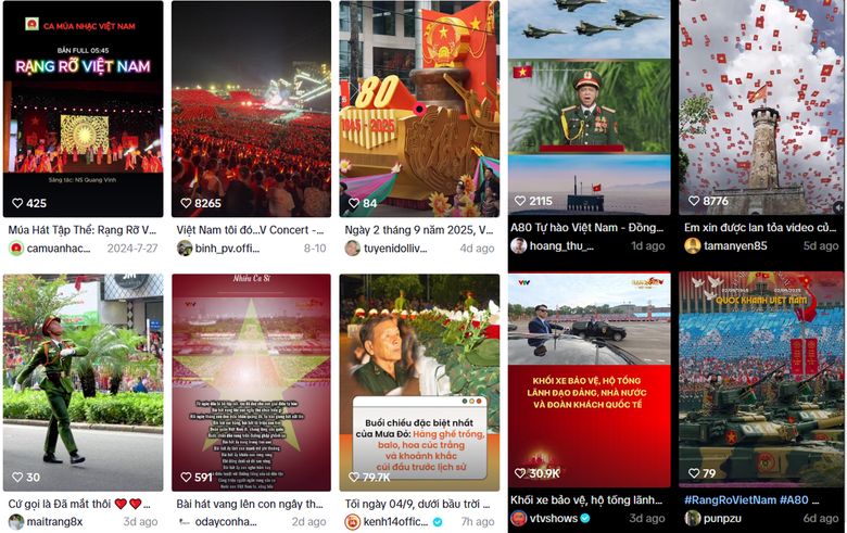 Rạng rỡ Việt Nam thắp lửa l&ograve;ng y&ecirc;u nước tr&ecirc;n TikTok, thu h&uacute;t lượng người xem kỷ lục- Ảnh 1.