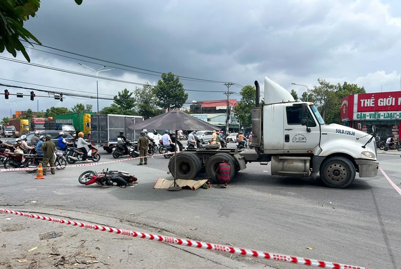 Hiện trường vụ tai nạn.