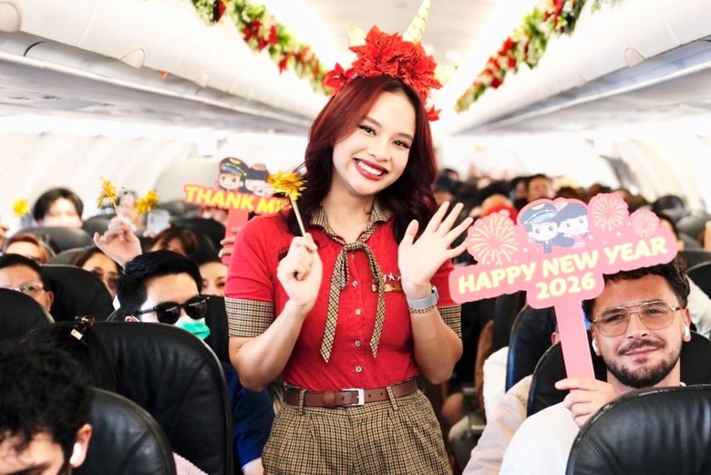 Sắc đỏ Vietjet khơi nguồn năng lượng trong chuyến bay đầu năm 2026- Ảnh 11.