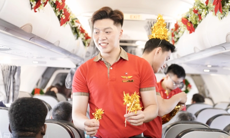 Sắc đỏ Vietjet khơi nguồn năng lượng trong chuyến bay đầu năm 2026- Ảnh 5.