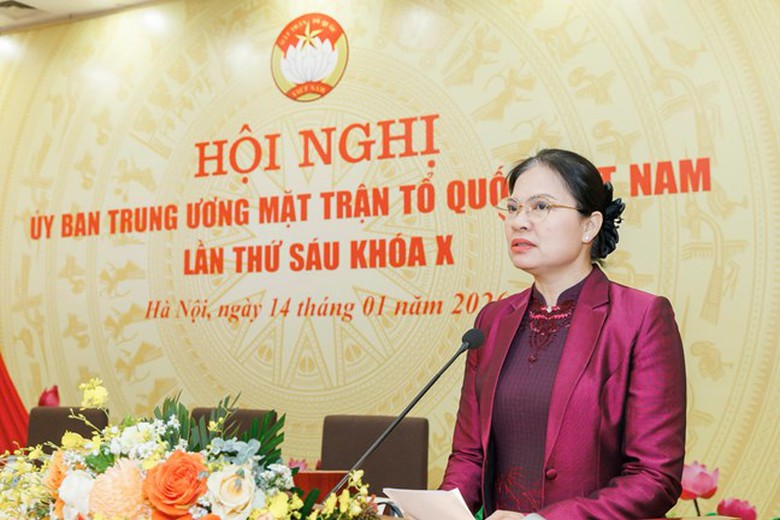 B&agrave; H&agrave; Thị Nga l&agrave;m Ph&oacute; Chủ tịch - Tổng Thư k&yacute; Ủy ban Trung ương MTTQ Việt Nam- Ảnh 2.