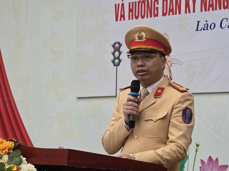 L&agrave;o Cai: Cha mẹ, thầy c&ocirc; bớt lo khi học sinh được học kỹ năng đi xe an to&agrave;n- Ảnh 2.