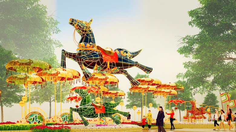 Đường hoa Nguyễn Huệ Tết 2026: Lần đầu ti&ecirc;n c&oacute; hai phi&ecirc;n bản trải nghiệm ng&agrave;y v&agrave; đ&ecirc;m- Ảnh 5.