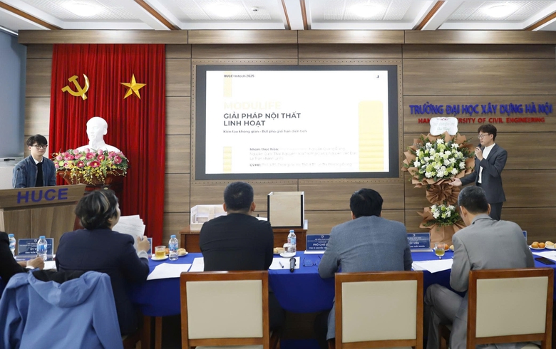 Nhiều &yacute; tưởng độc đ&aacute;o tại chung kết cuộc thi HUCE INTECH 2025- Ảnh 3.