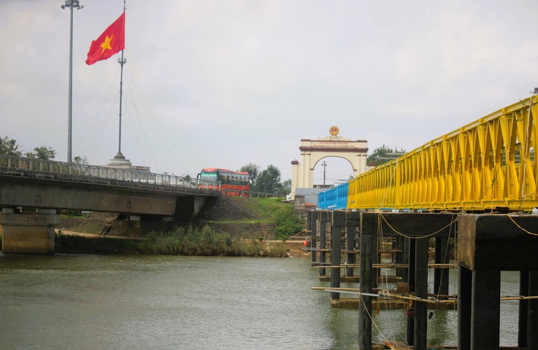 C&ocirc;ng tr&igrave;nh tu bổ cầu Hiền Lương thi c&ocirc;ng xuy&ecirc;n lễ, chạy nước r&uacute;t về đ&iacute;ch- Ảnh 11.