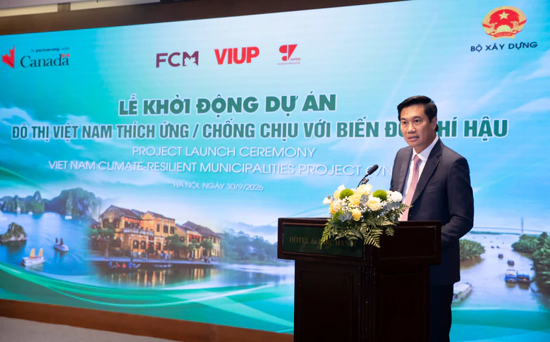 Khởi động dự án “Đô thị Việt Nam thích ứng, chống chịu với biến đổi khí hậu”- Ảnh 1.