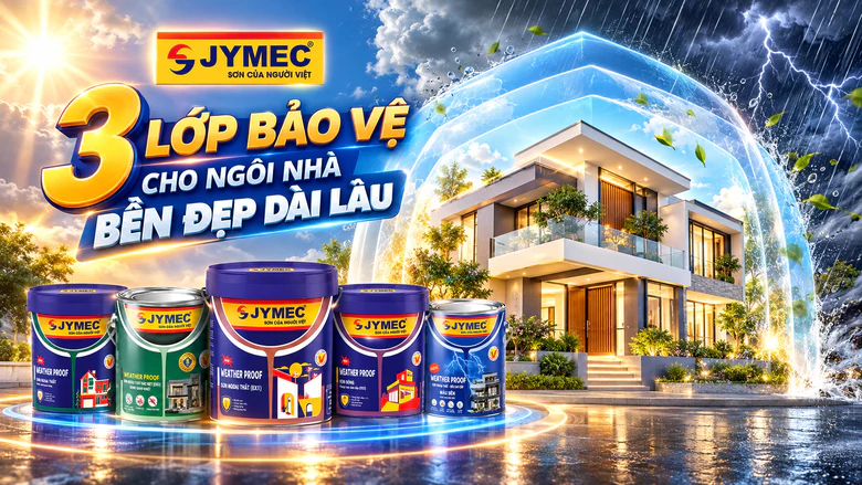 3 lớp bảo vệ giúp sơn JYMEC đồng hành cùng vẻ đẹp ngôi nhà bạn- Ảnh 1.