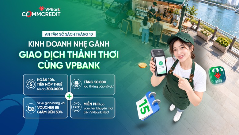 VPBank tặng 50.000 loa thông báo biến động số dư cho hộ kinh doanh - Ảnh 1.