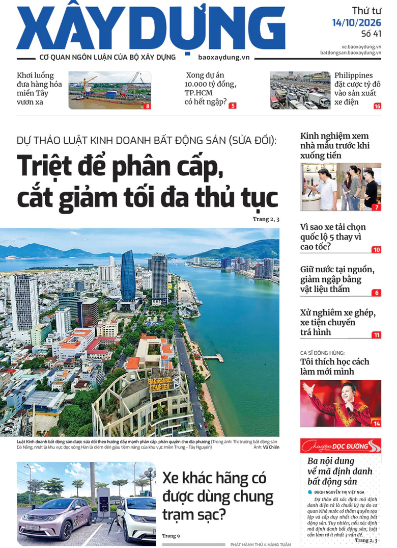Tin mới nhất, hay nhất trên Báo Xây dựng ngày 14/10/2026 - Ảnh 1.