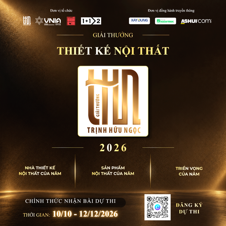 Giải thưởng Thiết kế Nội thất Trịnh Hữu Ngọc 2026 nhận hồ sơ đến ngày 12/12- Ảnh 1.