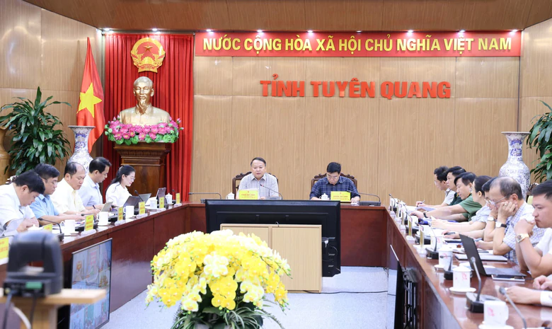 Đẩy nhanh tiến độ xây dựng các trường phổ thông nội trú liên cấp vùng biên Tuyên Quang- Ảnh 1.
