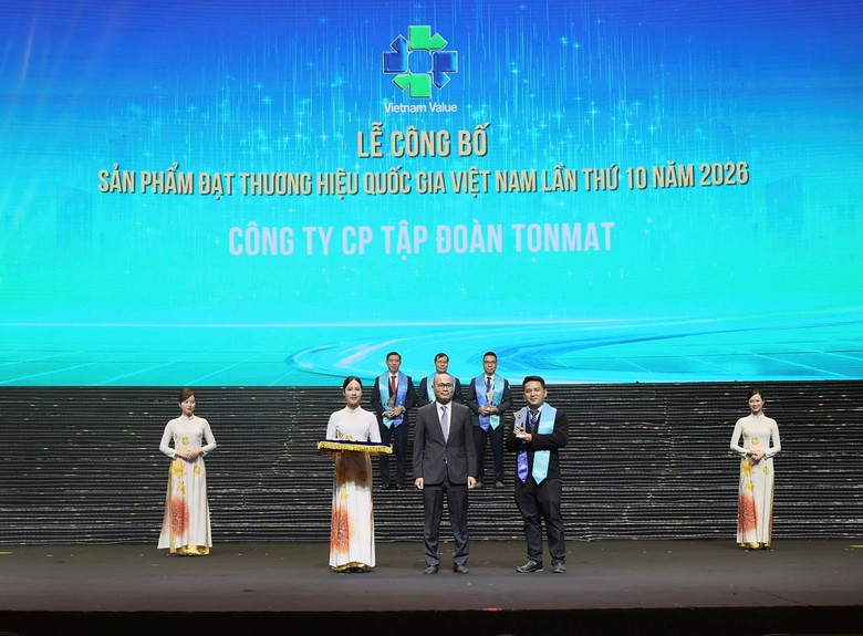 TONMAT Group hai lần liên tiếp nhận vinh danh Thương hiệu quốc gia Việt Nam- Ảnh 1.