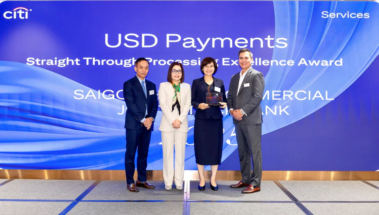 SHB nhận Giải thưởng Chất lượng Thanh toán Quốc tế Xuất sắc (STP Award) từ Citibank - Ảnh 1.