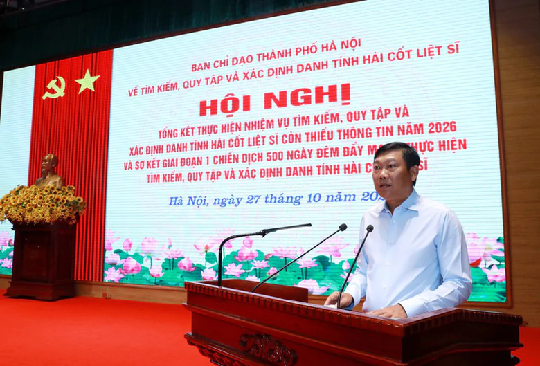 Hà Nội hoàn thành 100% kế hoạch lấy mẫu hài cốt liệt sĩ- Ảnh 2.