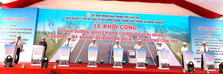 Cần Thơ khởi công đường Nguyễn Văn Cừ nối dài gần 1.600 tỷ đồng- Ảnh 1.