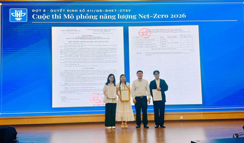 Dấu ấn nghiên cứu khoa học sinh viên Đại học Kiến trúc Hà Nội - Ảnh 2.
