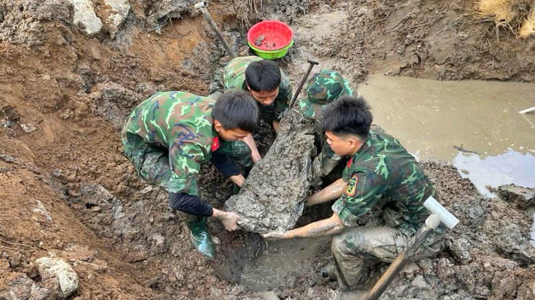 Cà Mau: Tìm thấy thêm 3 hài cốt liệt sĩ tại Nghĩa trang tạm Tân Bằng- Ảnh 1.