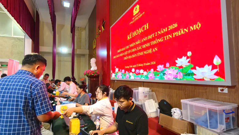 Nghệ An: Đẩy mạnh thu nhận dữ liệu ADN, mở thêm cơ hội tìm danh tính liệt sĩ- Ảnh 8.