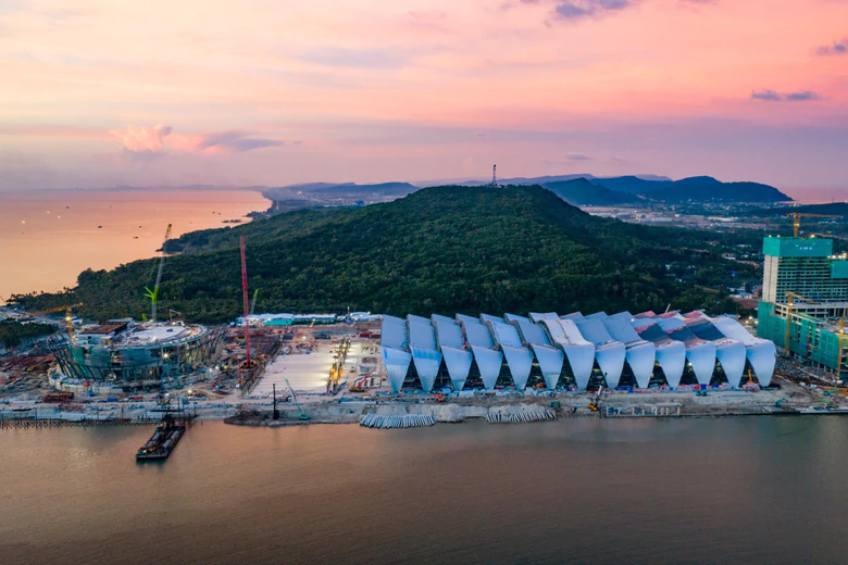 Công trình Trung tâm Hội nghị APEC đang về đích thần tốc- Ảnh 1.