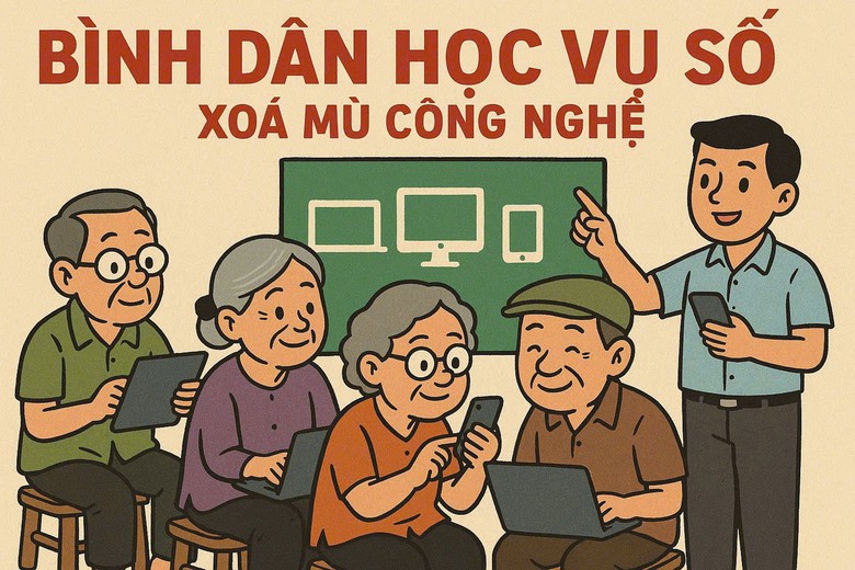 Gia Lai đôn đốc hoàn thành chỉ tiêu phong trào "Bình dân học vụ số"- Ảnh 1.