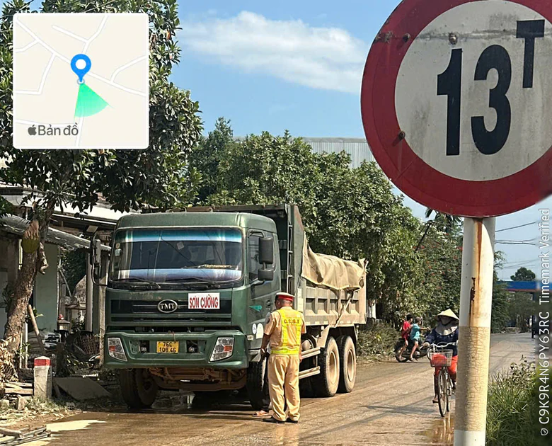 CSGT Quảng Ngãi siết tải trọng, loạt phương tiện vi phạm bị xử lý nghiêm- Ảnh 2.