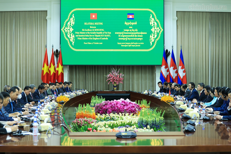 Thủ tướng Lê Minh Hưng hội đàm với Thủ tướng Campuchia Hun Manet- Ảnh 6.