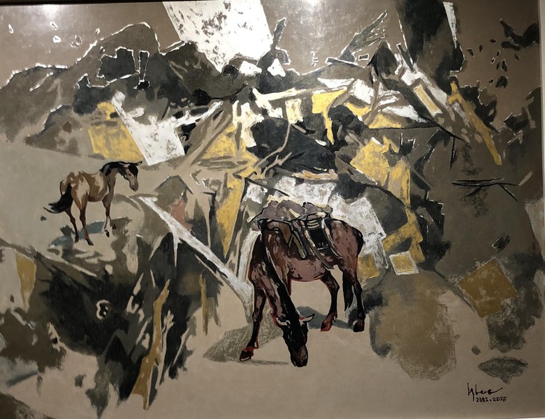 Họa sĩ Đỗ Đức: Người kể chuyện nh&acirc;n sinh qua h&igrave;nh tượng ngựa- Ảnh 4.