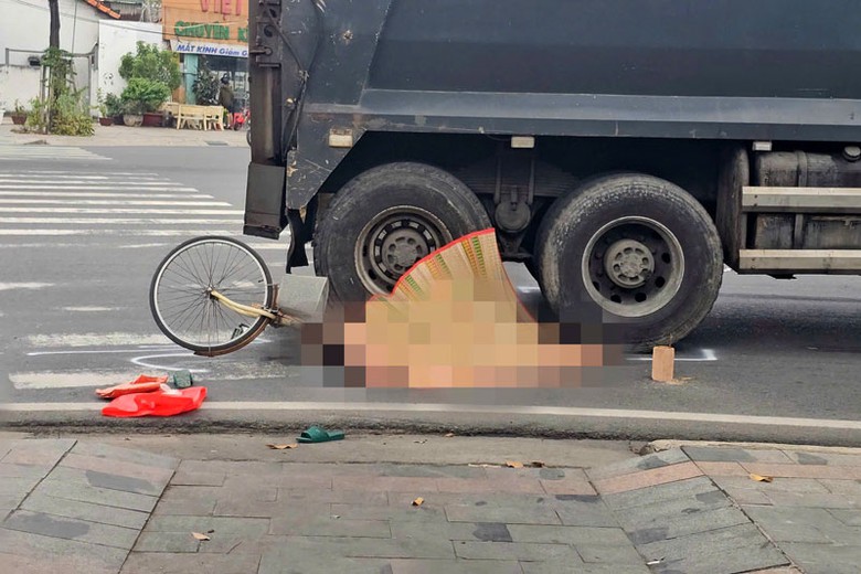 Hiện trường vụ tai nạn.