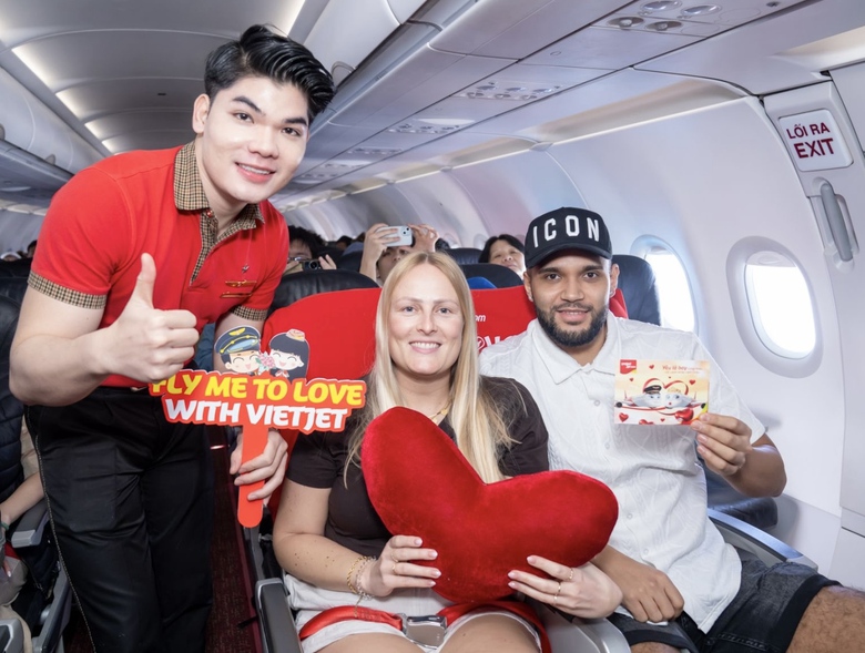 Trải nghiệm Valentine ngọt ng&agrave;o tr&ecirc;n bầu trời c&ugrave;ng Vietjet- Ảnh 5.