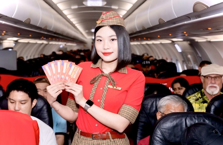 Trải nghiệm Valentine ngọt ng&agrave;o tr&ecirc;n bầu trời c&ugrave;ng Vietjet- Ảnh 6.